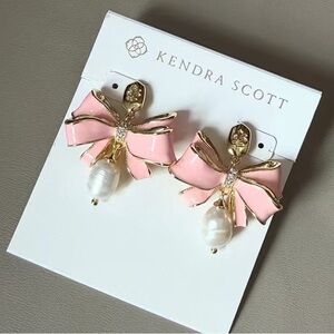 Kendra Scott x LoveShackFancy Pink Bow Earrings